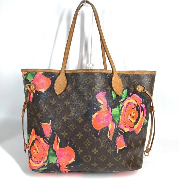 LOUIS VUITTON M48613 Monogram Rose Neverfull MM Shoulder Bag Tote Bag - Picture 1 of 12